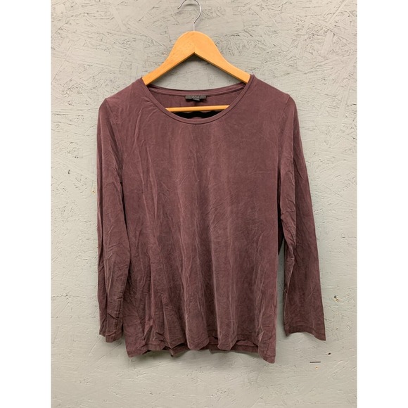 COS Purple Long Sleeve Top Size Large‎ Women's Crew Neck Casual Shirt - Picture 1 of 10